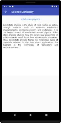 Science Dictionary android App screenshot 2