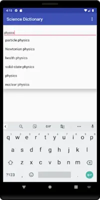 Science Dictionary android App screenshot 3